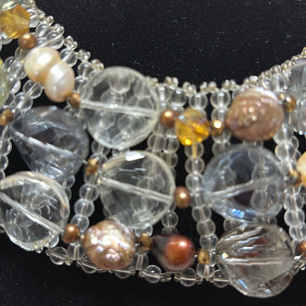 Exquisite Beaded Statement Necklace - image 4